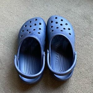 Navy Blue Crocs size 7